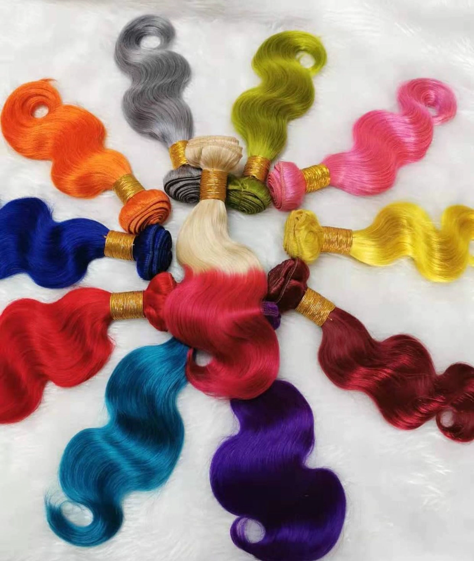 #Colored Body Wave Bundles 11X16inch