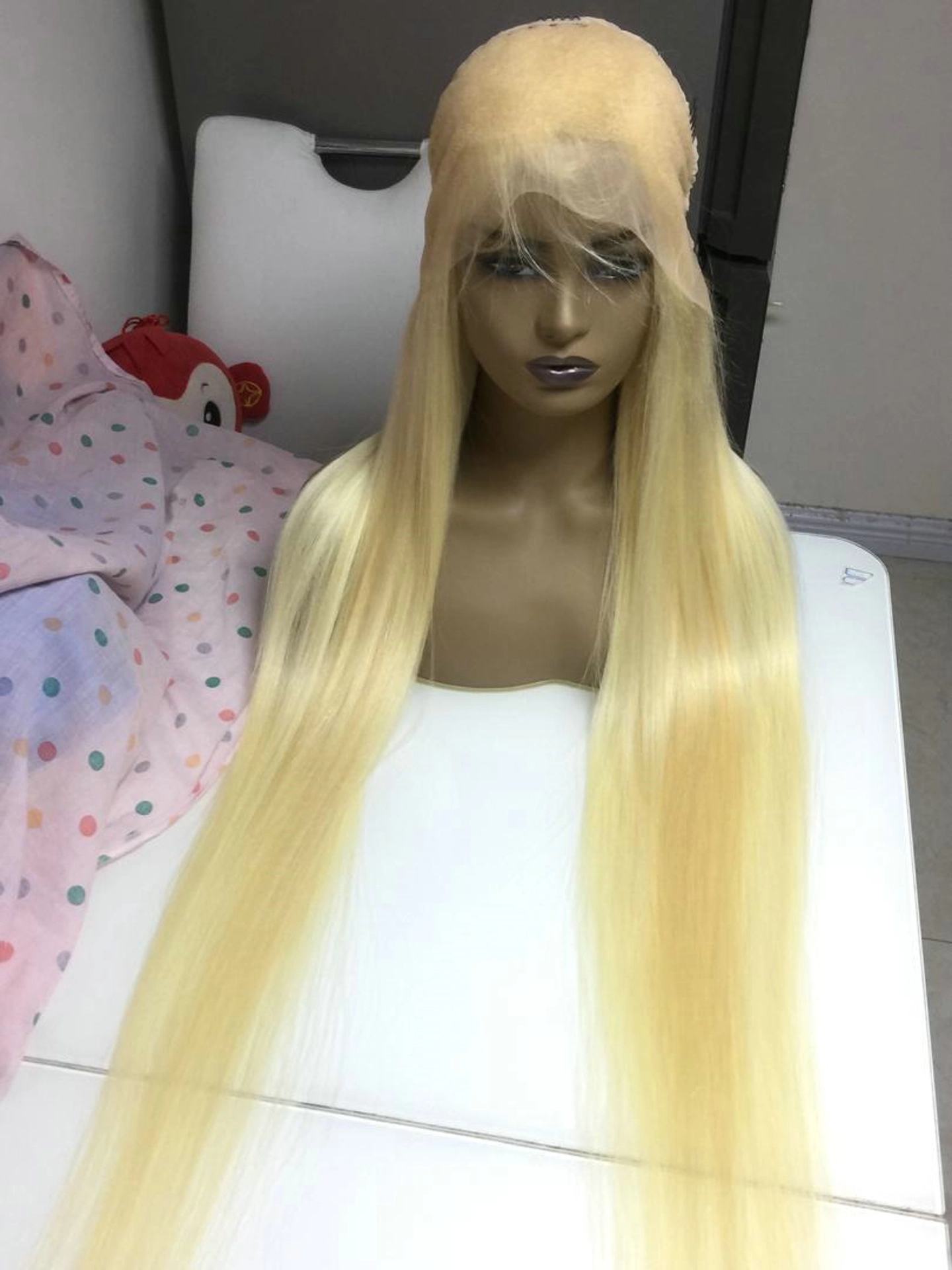 #613 13X4frontal wig Straight 36inch